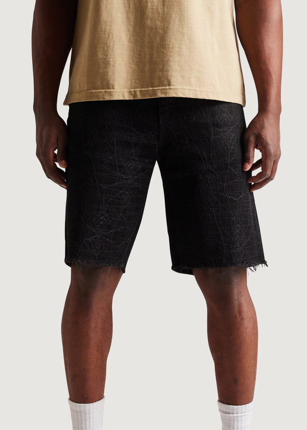 Embellish Spider Denim Short