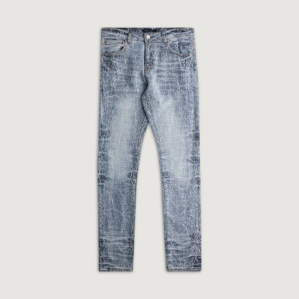 embellish Spider Standard Denim (Light Acid)