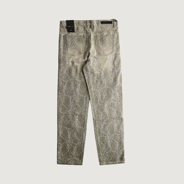 Embellish Spider Straight Denim (Light Green)