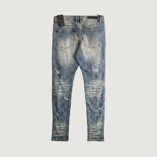 Embellish Tommy Skinny Denim (Destroyed Bleach)