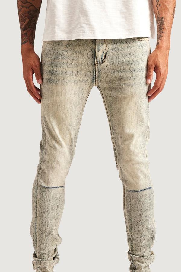 Embellish Viper Skinny Denim BLCHSAND