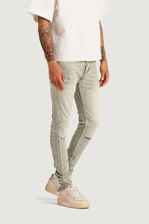 Embellish Viper Skinny Denim BLCHSAND