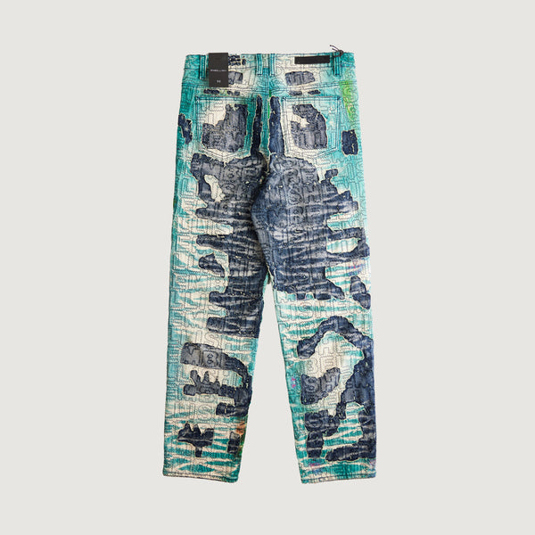 Embellish Perseus Boro Slim Straight Denim (Ocean Wash)
