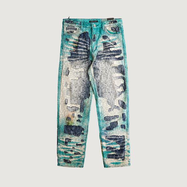 embellish Perseus Boro Slim Straight Denim (Ocean Wash)