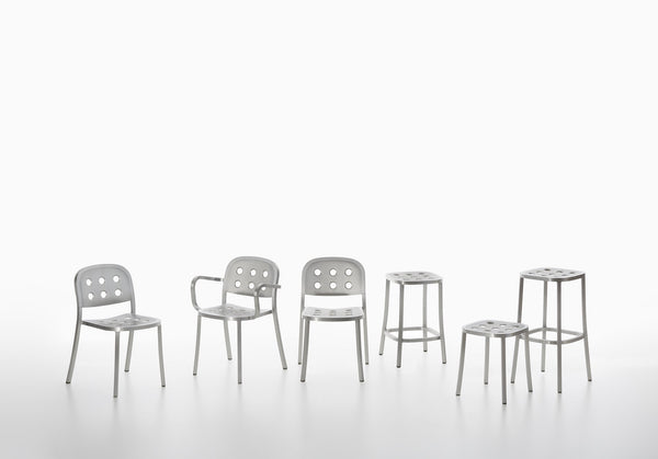 Emeco 1 Inch® All Aluminum Small Stool By Jasper Morrison