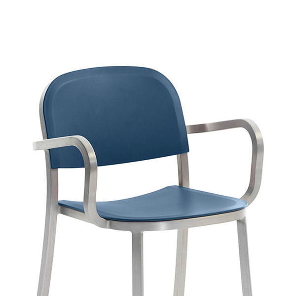Emeco 1 Inch® Armchair Recycled Plastic Seat By Jasper Morrison