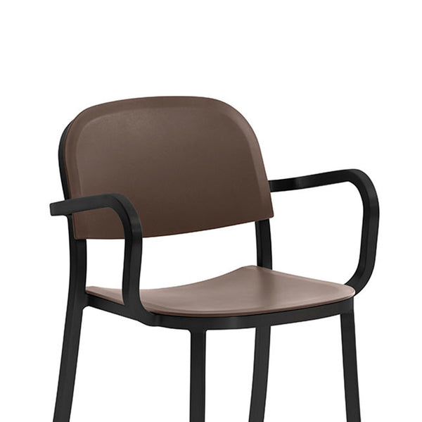 Emeco 1 Inch® Armchair Recycled Plastic Seat By Jasper Morrison