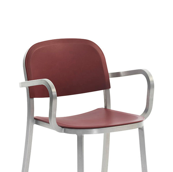 Emeco 1 Inch® Armchair Recycled Plastic Seat By Jasper Morrison