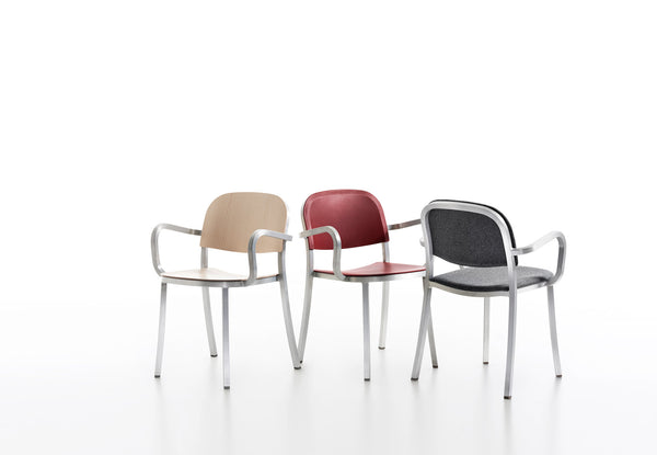 Emeco 1 Inch® Armchair Recycled Plastic Seat By Jasper Morrison