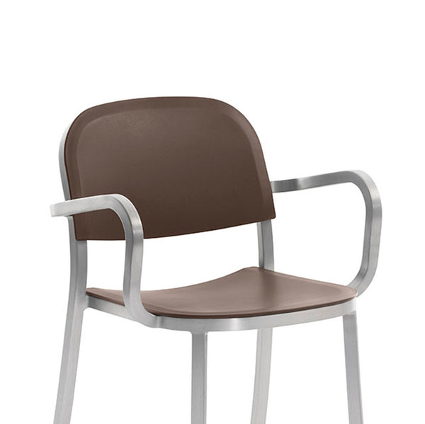 Emeco 1 Inch® Armchair Recycled Plastic Seat By Jasper Morrison