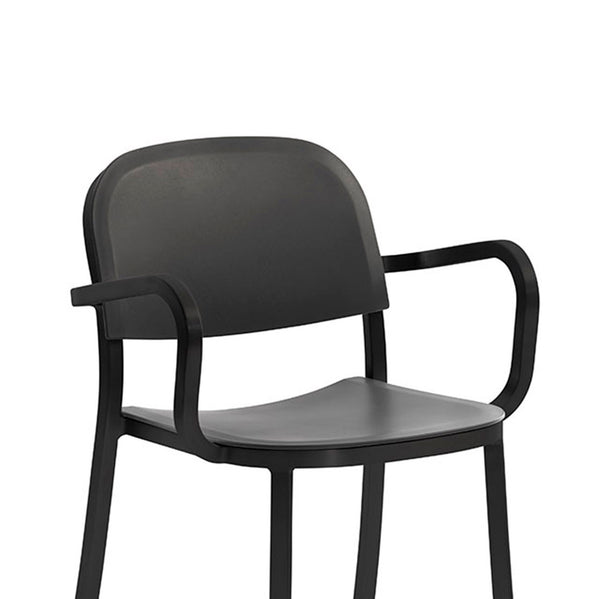 Emeco 1 Inch® Armchair Recycled Plastic Seat By Jasper Morrison