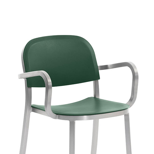 Emeco 1 Inch® Armchair Recycled Plastic Seat By Jasper Morrison