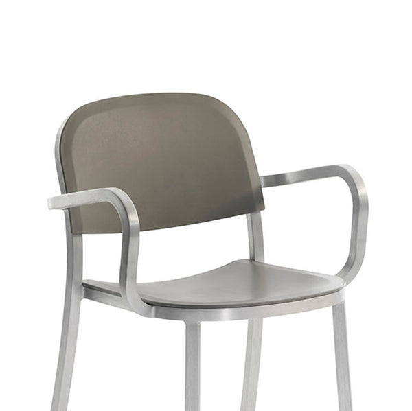 Emeco 1 Inch® Armchair Recycled Plastic Seat By Jasper Morrison