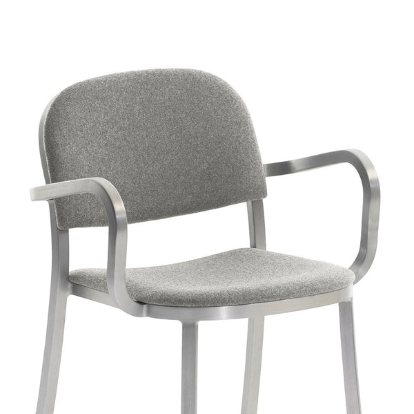 Emeco 1 Inch® Armchair Upholstered Seat By Jasper Morrison