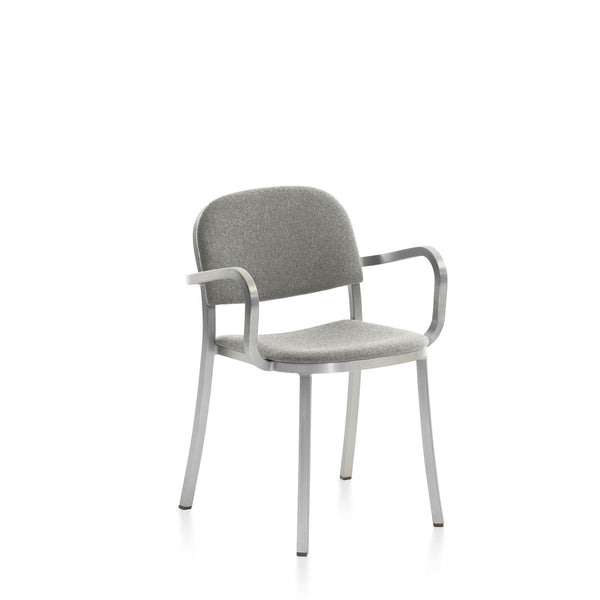 emeco 1 Inch® armchair upholstered seat by Jasper Morrison