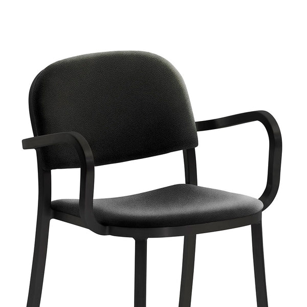 Emeco 1 Inch® Armchair Upholstered Seat By Jasper Morrison