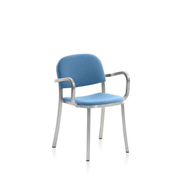 emeco 1 Inch® armchair upholstered seat by Jasper Morrison