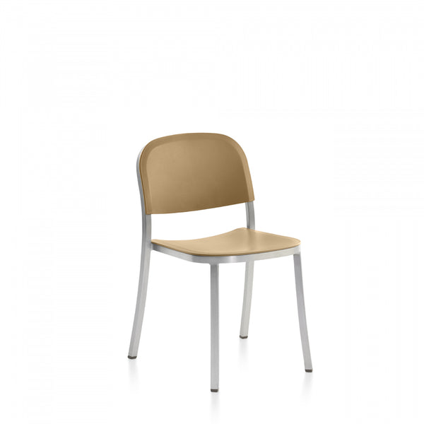 emeco 1 Inch® side chair recycled plastic seat by Jasper Morrison