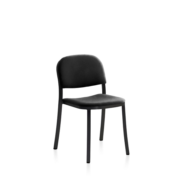 emeco 1 Inch® side chair upholstered seat by Jasper Morrison