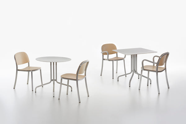 Emeco 1 Inch® Side Chair Wood Seat By Jasper Morrison