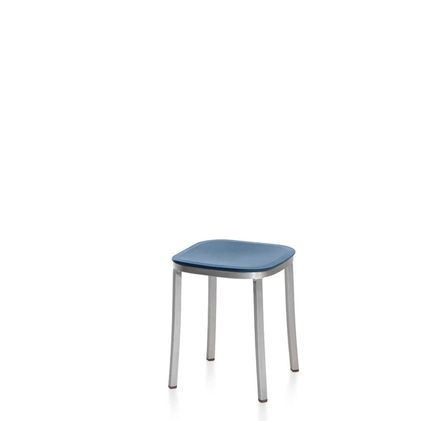 Emeco 1 Inch® Small Stool Recycled Plastic Seat By Jasper Morrison