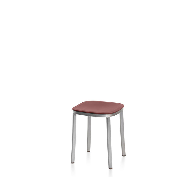 emeco 1 Inch® small stool recycled plastic seat by Jasper Morrison