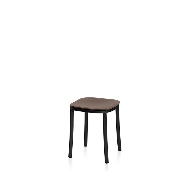emeco 1 Inch® small stool recycled plastic seat by Jasper Morrison