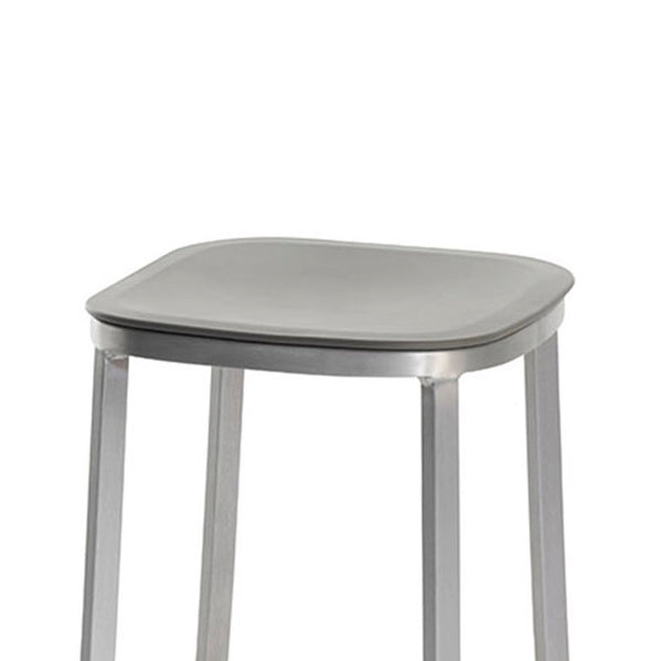 Emeco 1 Inch® Small Stool Recycled Plastic Seat By Jasper Morrison