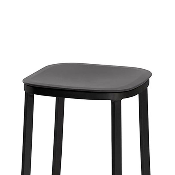 Emeco 1 Inch® Small Stool Recycled Plastic Seat By Jasper Morrison