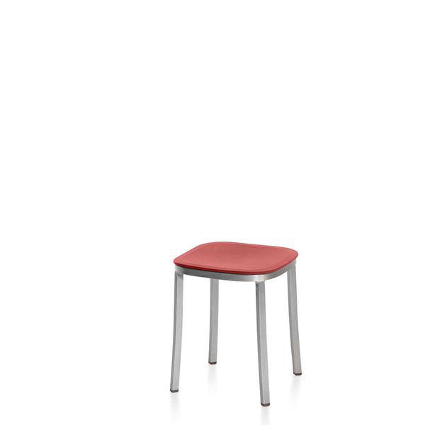 Emeco 1 Inch® Small Stool Recycled Plastic Seat By Jasper Morrison
