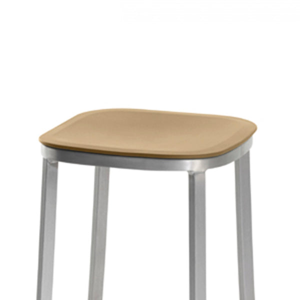 Emeco 1 Inch® Small Stool Recycled Plastic Seat By Jasper Morrison