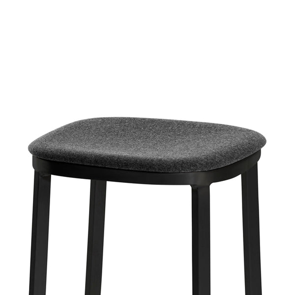 Emeco 1 Inch® Small Stool Upholstered Seat By Jasper Morrison