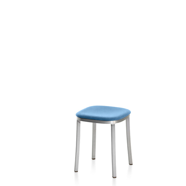 emeco 1 Inch® small stool upholstered seat by Jasper Morrison