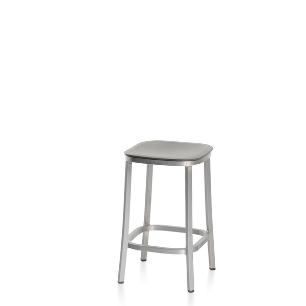 emeco 1 Inch® stool recycled plastic seat by Jasper Morrison