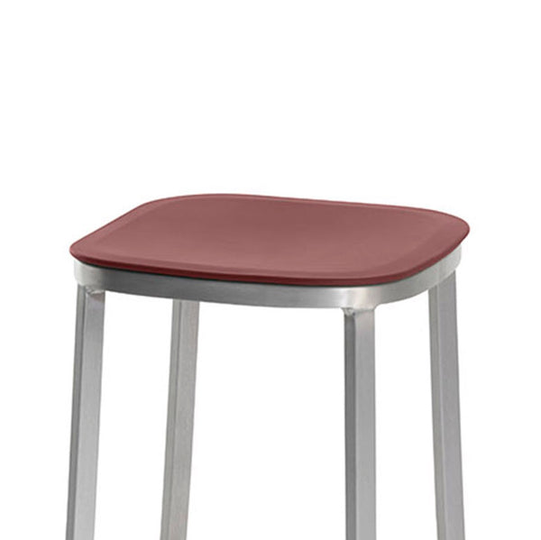 Emeco 1 Inch® Stool Recycled Plastic Seat By Jasper Morrison
