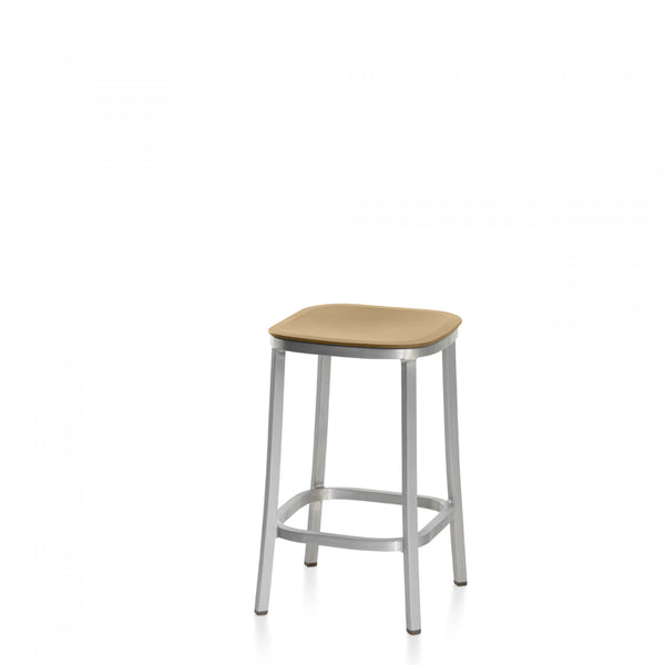 Emeco 1 Inch® Stool Recycled Plastic Seat By Jasper Morrison