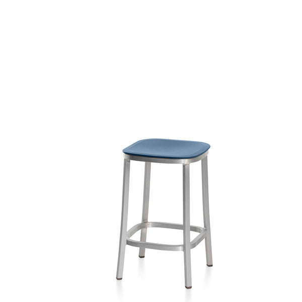 emeco 1 Inch® stool recycled plastic seat by Jasper Morrison