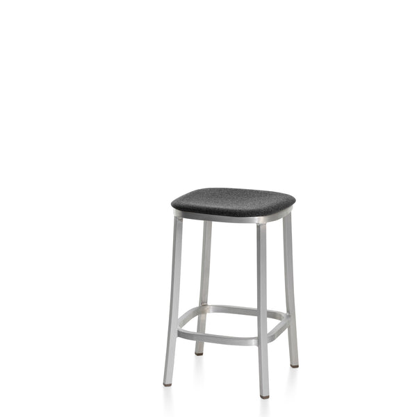 Emeco 1 Inch® Stool Upholstered Seat By Jasper Morrison