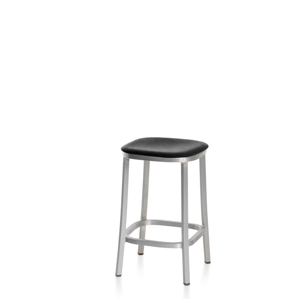 Emeco 1 Inch® Stool Upholstered Seat By Jasper Morrison