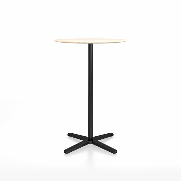 Emeco 2 Inch X Base Bar Table Round By Jasper Morrison