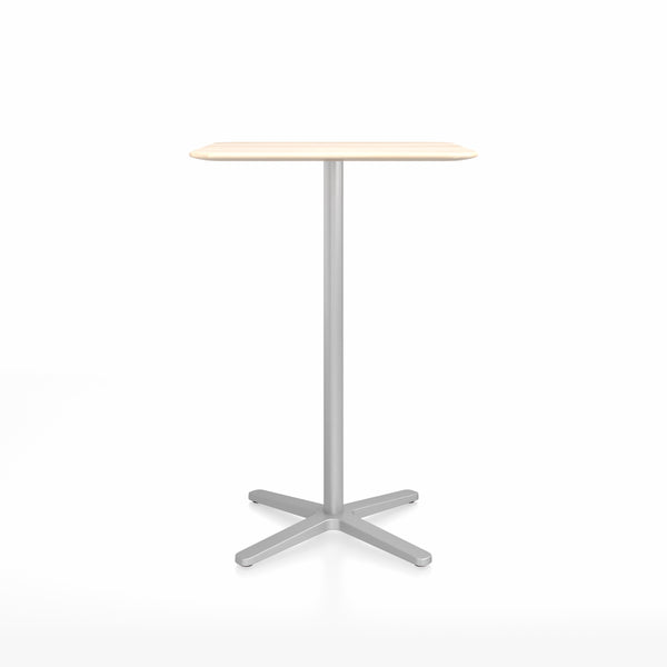 Emeco 2 Inch X Base Bar Table Square By Jasper Morrison