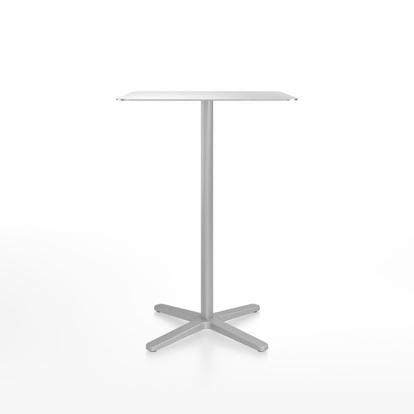 emeco 2 Inch X base bar table square by Jasper Morrison
