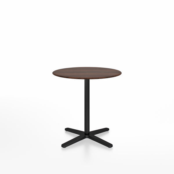 emeco 2 Inch X base café table round by Jasper Morrison