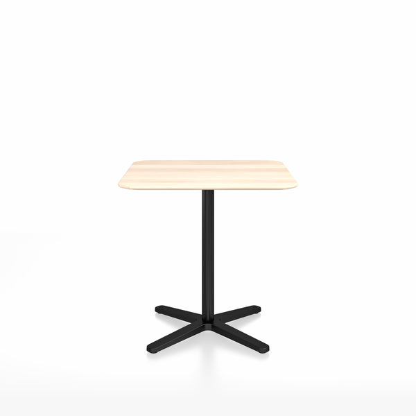 emeco 2 Inch X base café table square by Jasper Morrison