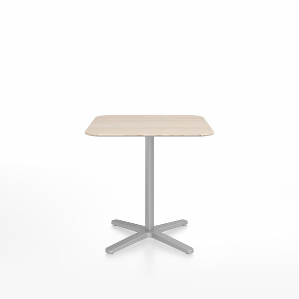 emeco 2 Inch X base café table square by Jasper Morrison