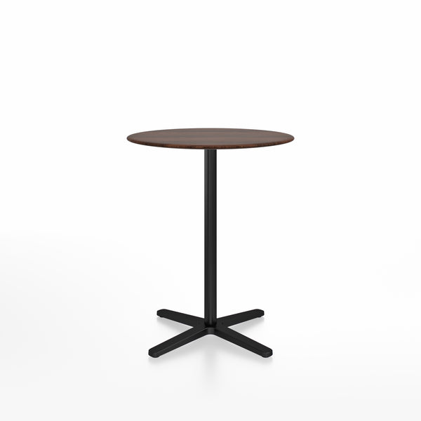 emeco 2 Inch X base counter table round by Jasper Morrison