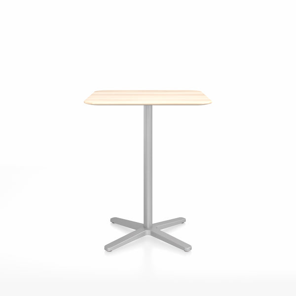emeco 2 Inch X base counter table square by Jasper Morrison