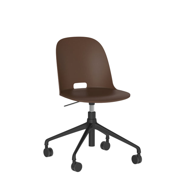 emeco Alfi® Work swivel chair with casters by Jasper Morrison