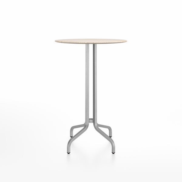 emeco 1 Inch® bar table round by Jasper Morrison