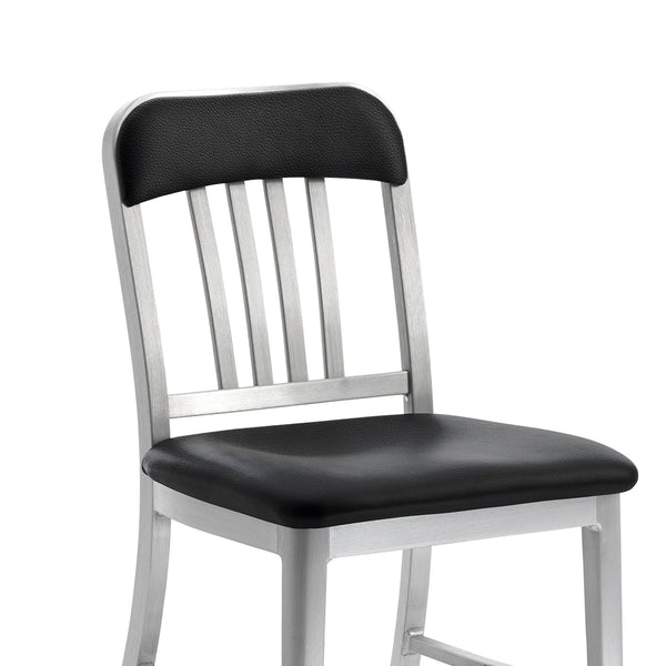 Emeco 1022 Navy Classic Semi-upholstered Chair